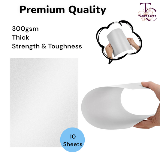 Pearlized Quartz Shimmer Cardstock A4, Metallic Paper, TANZCRAFTS 300 GSM Printer Friendly Pearlescent Paper for Invitations, Weddings, Parties, Showers, Art & Crafts