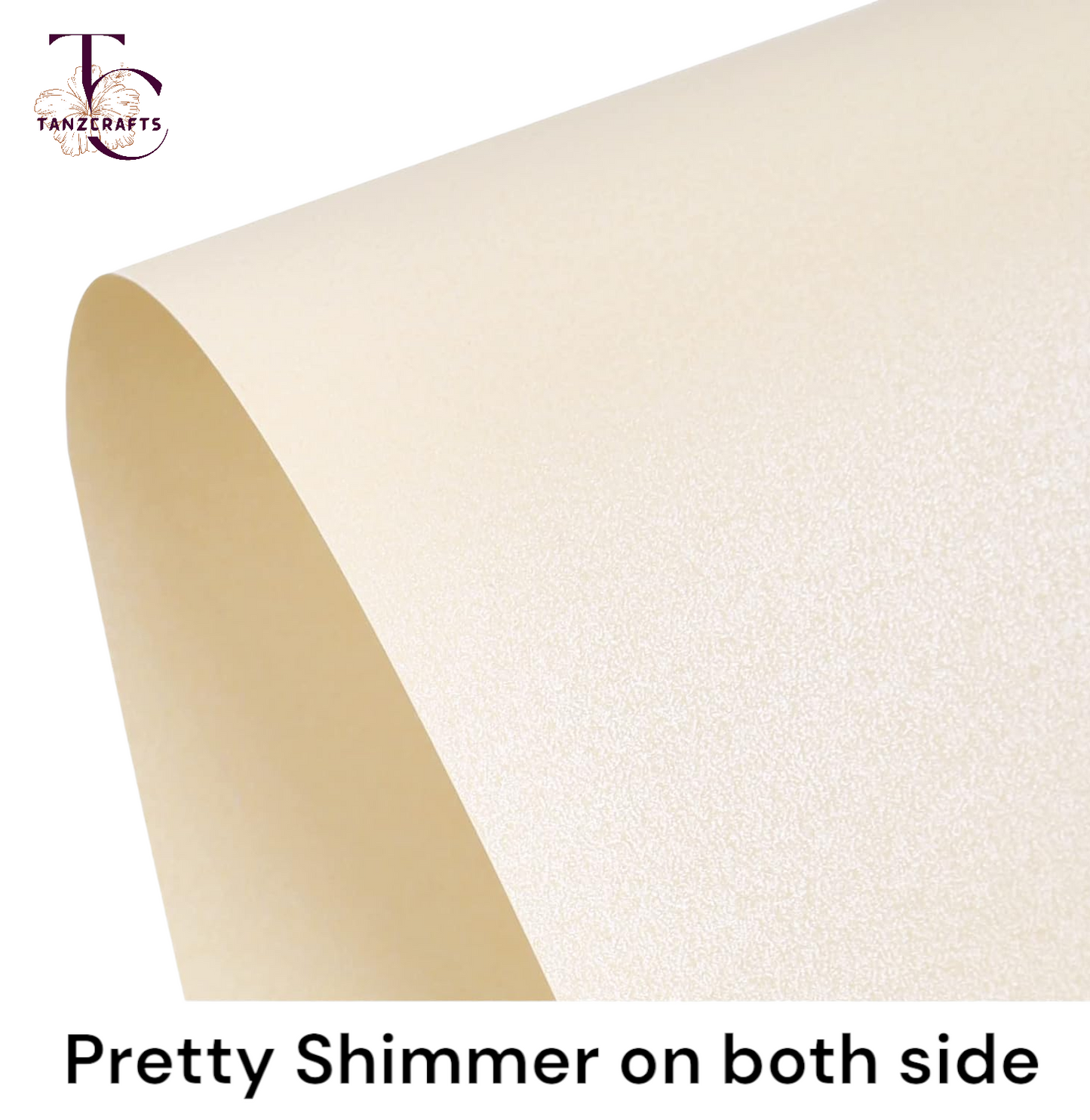 Silica Blue Shimmer Cardstock A4, Metallic Paper, TANZCRAFTS 300 GSM Printer Friendly Pearlescent Paper for Invitations, Weddings, Parties, Showers, Art & Crafts