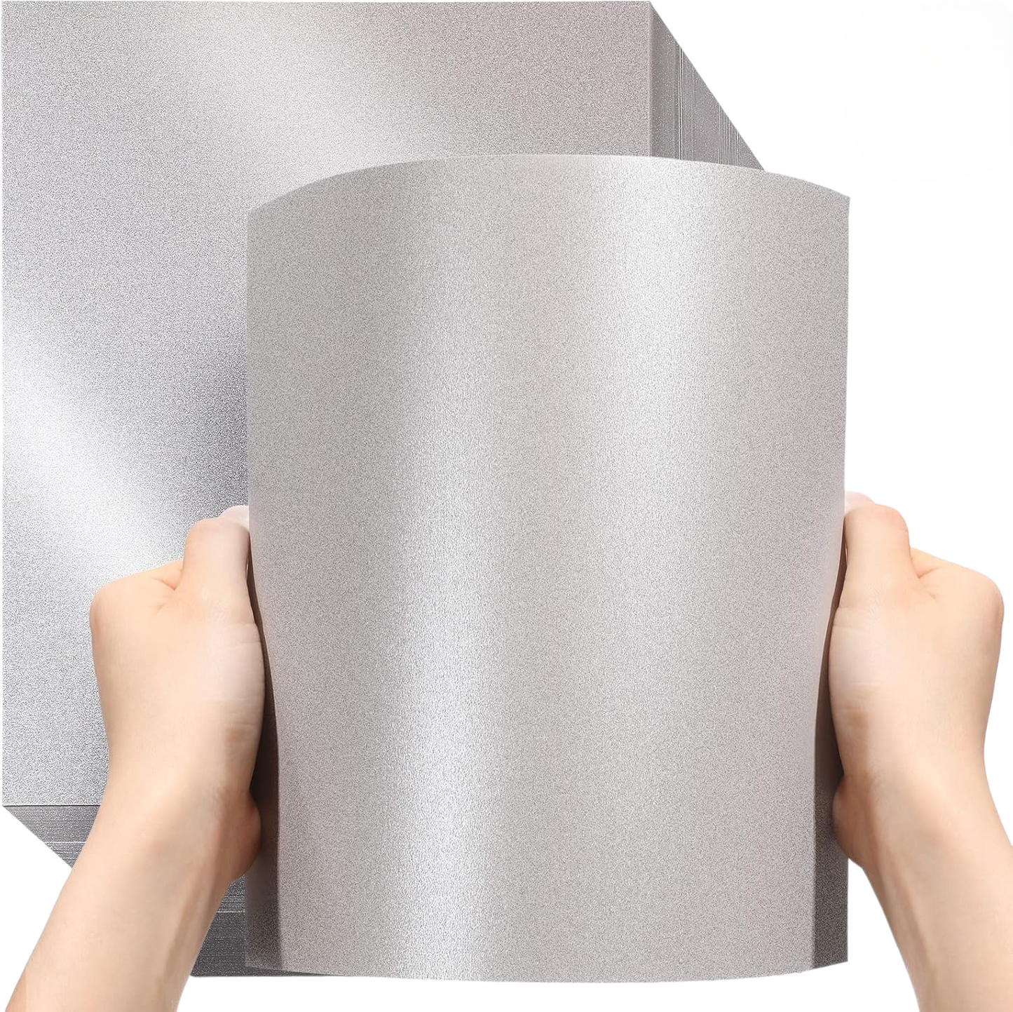 Silver Shimmer Cardstock A4, Metallic Paper, TANZCRAFTS 300 GSM Printer Friendly Pearlescent Paper for Invitations, Weddings, Parties, Showers, Art & Crafts